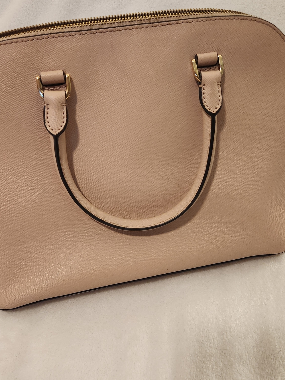 Michael Kors Cindy Large Leather Dome Satchel Blossom Pink/Ballet - Picture 2 of 9